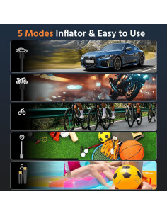 Inflador Portátil KONNETOO Compresor de Aire 150 PSI 2