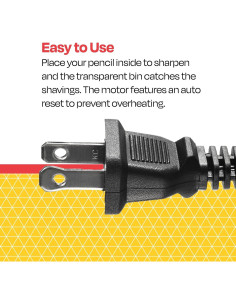 Sacapuntas Eléctrico Vertical School Smart, Negro y Gris 2