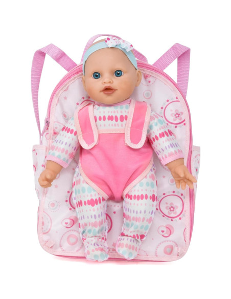 Muñeca de Cuerpo Blando Gift Boutique con Mochila Rosa