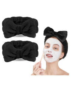 Banda para la Cabeza Facial LADES - Paquete de 2, Negro