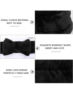 Banda para la Cabeza Facial LADES - Paquete de 2, Negro 2