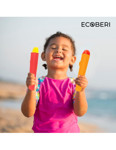 Moldes de Paletas de Silicona ECOBERI, Set de 10, Libre de BPA