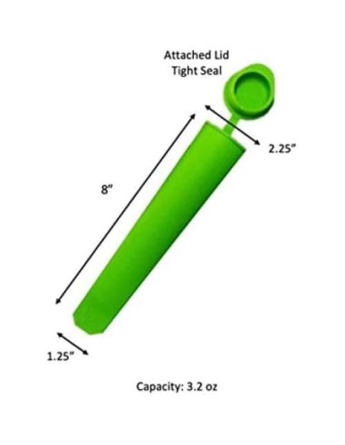Moldes de Paletas de Silicona ECOBERI, Set de 10, Libre de BPA