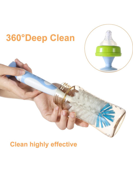 Cepillo de Limpieza para Biberones Chemimoso Set de 2 Azul