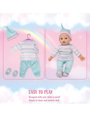 Muñeca de Cuerpo Blando Gift Boutique con Mochila Rosa