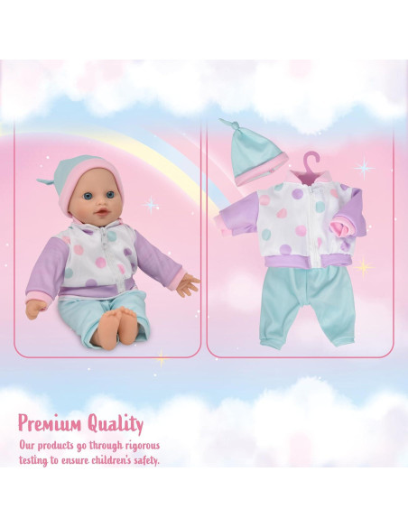 Muñeca de Cuerpo Blando Gift Boutique con Mochila Rosa