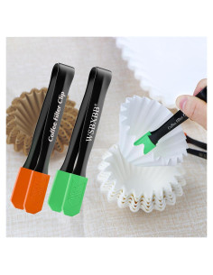 Clip separador de filtros de café WSBXBB - 2 unidades, acero inoxidable