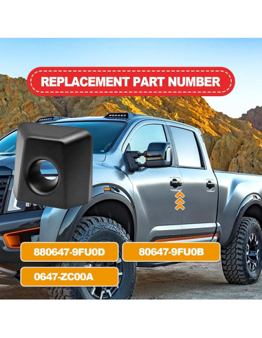 Cubierta Agujero Manija Puerta RBOKO Nissan Infiniti Negro