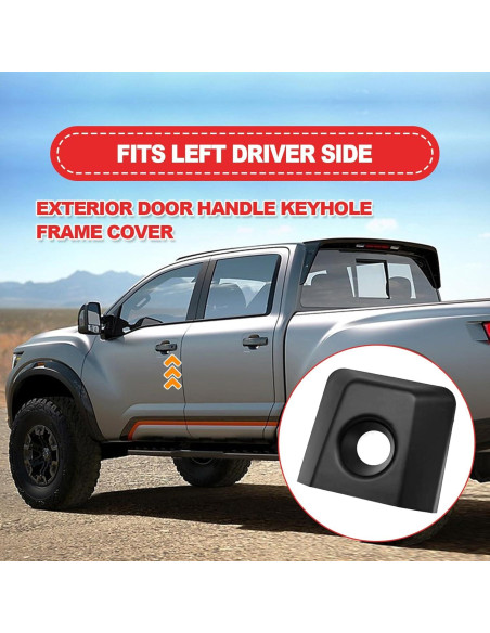 Cubierta Agujero Manija Puerta RBOKO Nissan Infiniti Negro