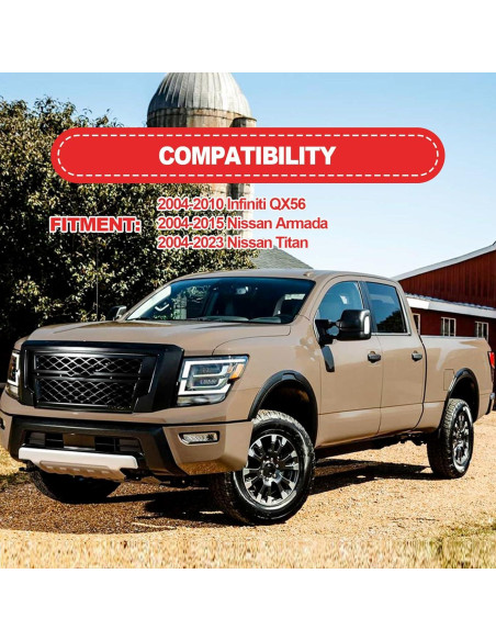 Cubierta Agujero Manija Puerta RBOKO Nissan Infiniti Negro