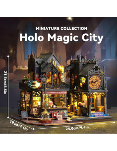 Casa de Muñecas Flever DIY Holo Ciudad Mágica 1:24 2