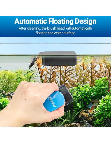 Limpiador Magnético de Cristales de Acuario Yaubay Mediano