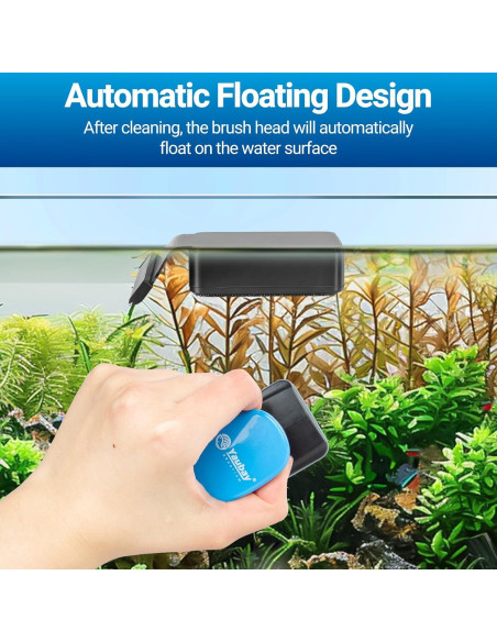 Limpiador Magnético de Cristales de Acuario Yaubay Mediano