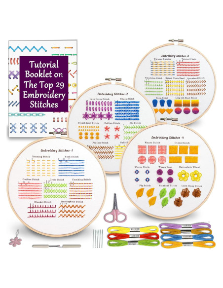 Kit de Bordado Bradove em3 para Principiantes con Tutoriales