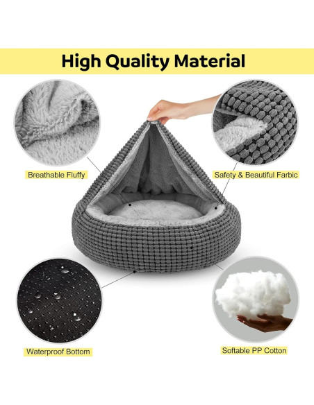 Cama Redonda para Perro Pequeño SIWA MARY 58.42cm Antiestrés