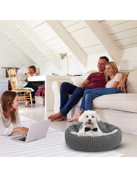 Cama Redonda para Perro Pequeño SIWA MARY 58.42cm Antiestrés