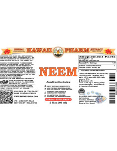 Extracto Líquido de Neem Hawaii Pharm 2x59.15 ml Suplemento Herbal 2