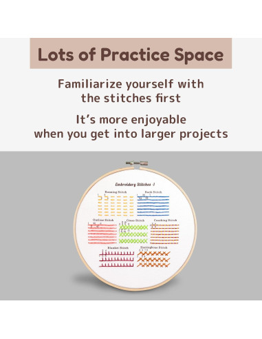 Kit de Bordado Bradove em3 para Principiantes con Tutoriales