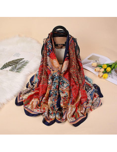 Bufanda de Seda Satinada Myneiyi 180x90cm para Mujeres 2