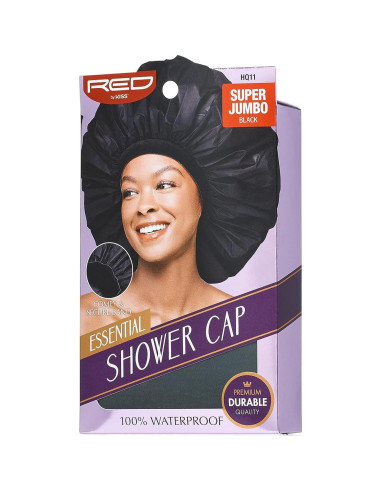 Gorro de Ducha Impermeable Red by Kiss Super Jumbo