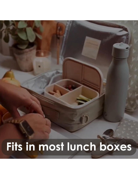 Caja Bento de Silicona AliOli Azul 3 Compartimentos 946 ml