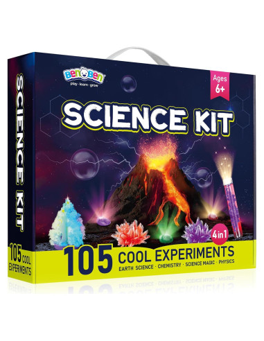 Kit de Ciencia BenBen 105 Experimentos Educativos para Niños