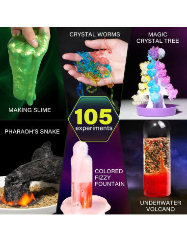Kit de Ciencia BenBen 105 Experimentos Educativos para Niños