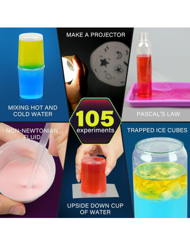 Kit de Ciencia BenBen 105 Experimentos Educativos para Niños