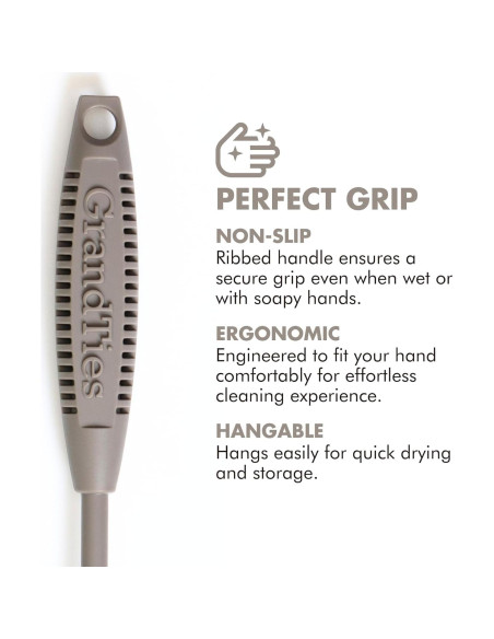Juego de Cepillos de Limpieza GrandTies - Silicona 2 Piezas Juego de Cepillos de Limpieza GrandTies - Silicona 2 Piezas