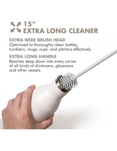 Juego de Cepillos de Limpieza GrandTies - Silicona 2 Piezas