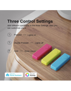 Botón Inteligente ZigBee Tercera Realidad Azul, Control Remoto 2