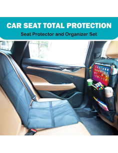 Organizador de Asiento Trasero PIDO con Protector y 8 Bolsillos 2