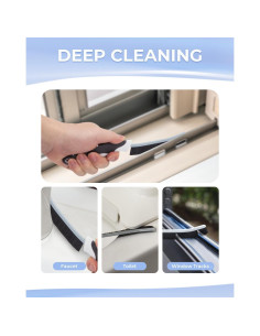 Cepillos de limpieza de ranuras CLEANGOR, 3 unidades, negro 2