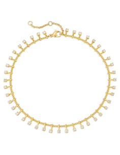 Cadena de Tobillo Dremmy Studios Oro 14k con Ojo Maligno