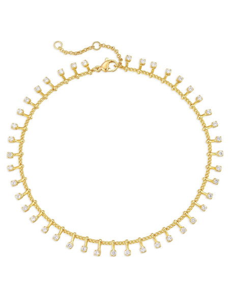 Cadena de Tobillo Dremmy Studios Oro 14k con Ojo Maligno