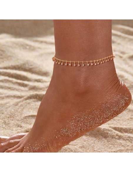 Cadena de Tobillo Dremmy Studios Oro 14k con Ojo Maligno