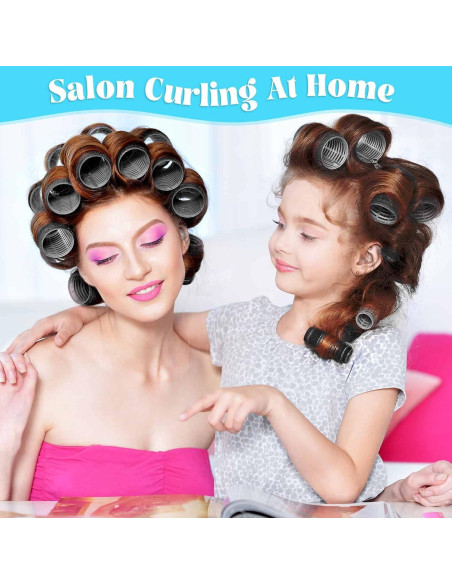 Rizadores de Cabello Jumbo Acejoz 12 Piezas con Clips Acero
