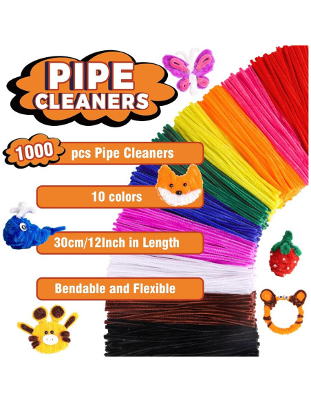 Limpiapipas Magipipe 1000PCS Multicolor 30.48cm x 6mm