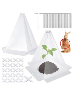 Cloches de Jardín Niuyhe 20 Piezas Protectores de Plántulas