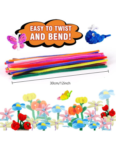 Limpiapipas Magipipe 1000PCS Multicolor 30.48cm x 6mm