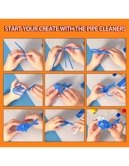 Limpiapipas Magipipe 1000PCS Multicolor 30.48cm x 6mm