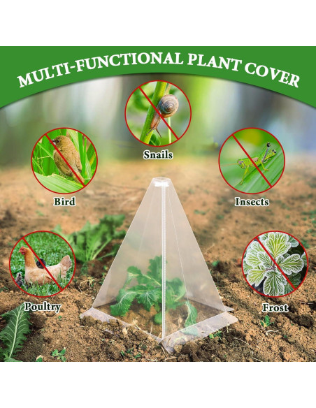 Cloches de Jardín Niuyhe 20 Piezas Protectores de Plántulas
