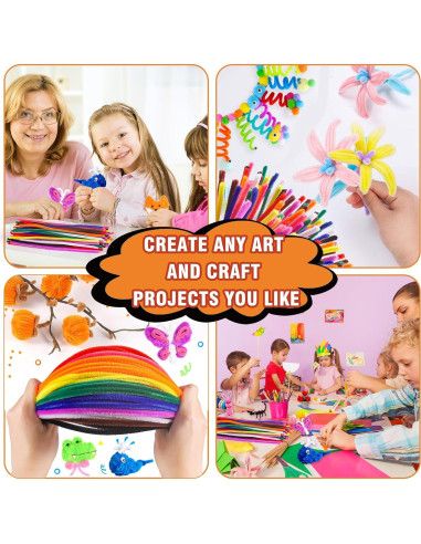 Limpiapipas Magipipe 1000PCS Multicolor 30.48cm x 6mm