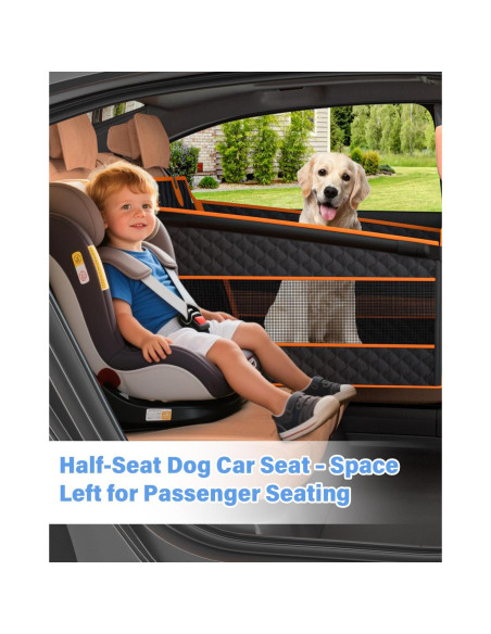 Asiento de Coche para Perros Grandes Instraella Negro 69.85x54.86cm