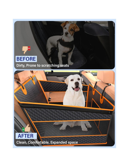 Asiento de Coche para Perros Grandes Instraella Negro 69.85x54.86cm