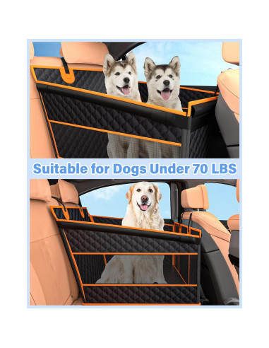 Asiento de Coche para Perros Grandes Instraella Negro 69.85x54.86cm
