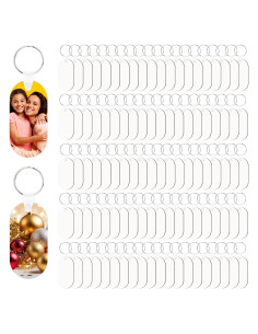 300 Llantas de Sublimación Ovaladas Guiqulai para Llaveros