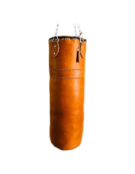 Bolsa de Boxeo de Cuero Geoffrey 100cm Vintage Color Tan