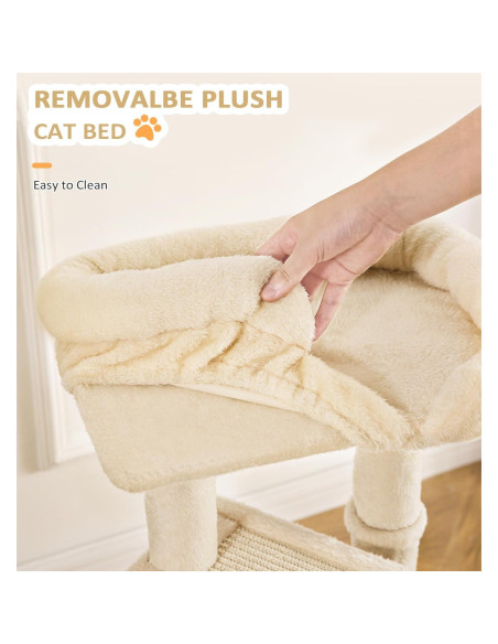 Árbol para Gatos Made4Pets Beige 73.66 cm Torre de Actividad
