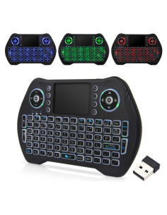 Teclado Inalámbrico MicroTech con Touchpad y Retroiluminación